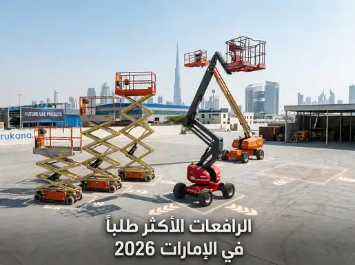 أكثر الرافعات الذراعية والرافعات المقصية طلباً في الإمارات في 2026