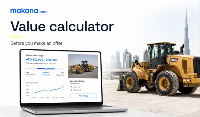How to know heavy equipment prices: use Makana’s value calculator
