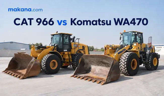 CAT 966 vs Komatsu WA470: which wheel loader fits UAE loading jobs?