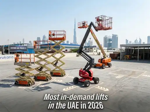 أكثر الرافعات الذراعية والرافعات المقصية طلباً في الإمارات في 2026