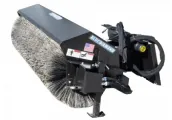 Skid steer brooms