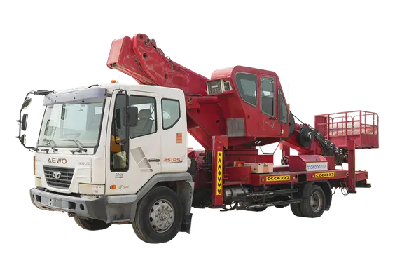 2009 Tata Daewoo Novus 4x2 truck mounted boom lift
