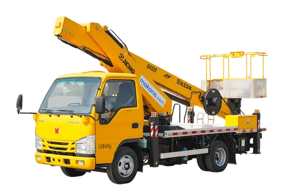 2025 XCMG GKS28 boom lift on Isuzu 4x2 flatbed truck