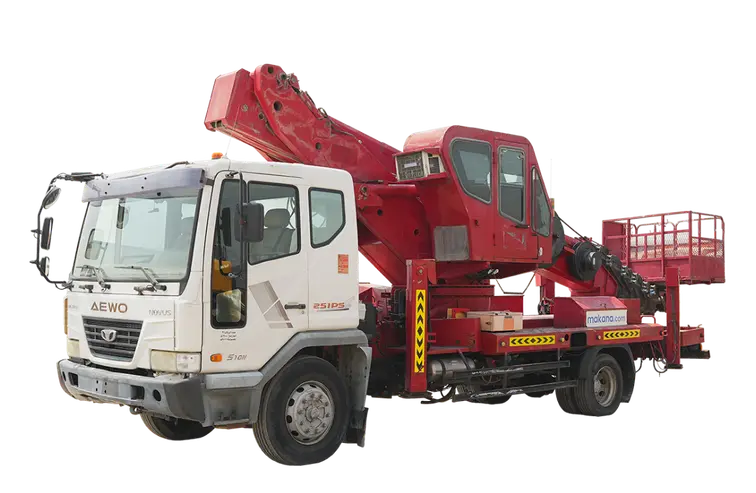 2009 Tata Daewoo Novus 4x2 truck mounted boom lift